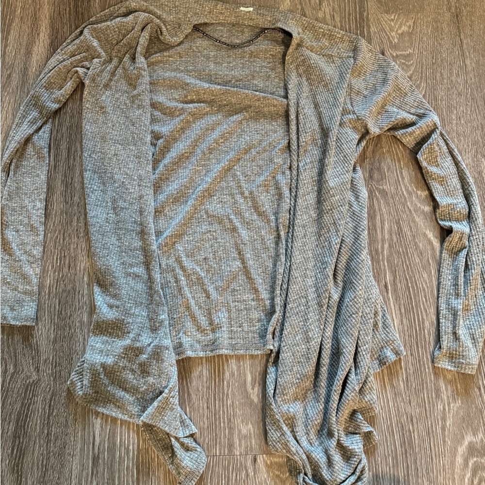 Thin Gray Cardigan - Picture 2 of 6